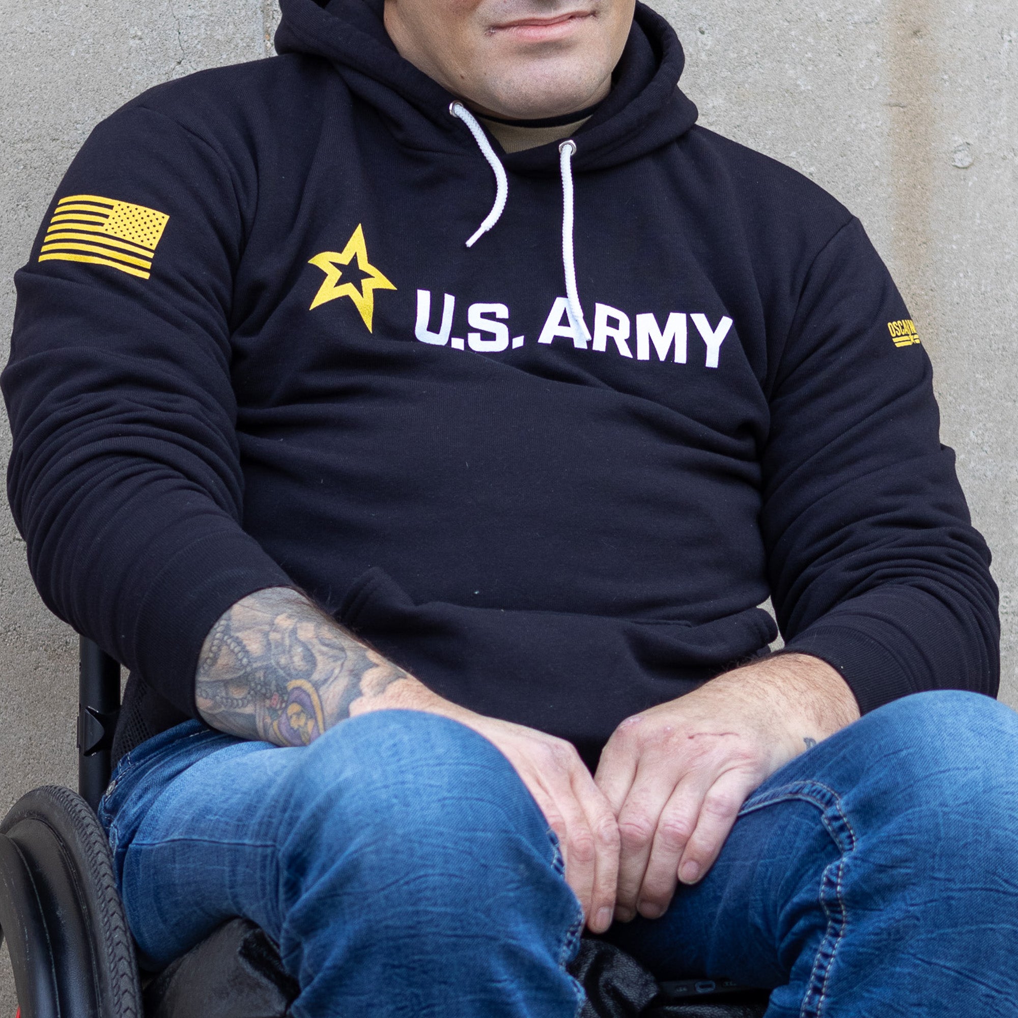 Army Logo Pullover Hoodie