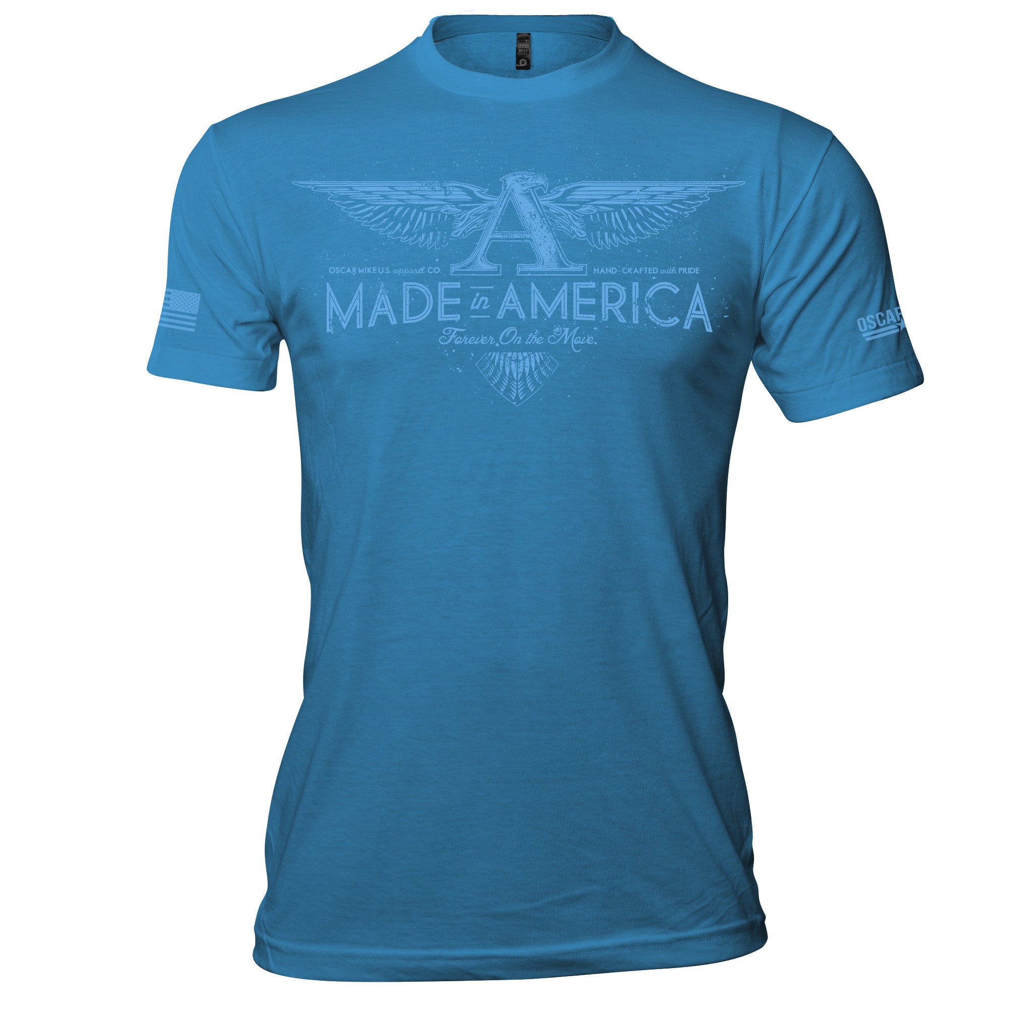 American Made Wings Tee - Ocean Marine