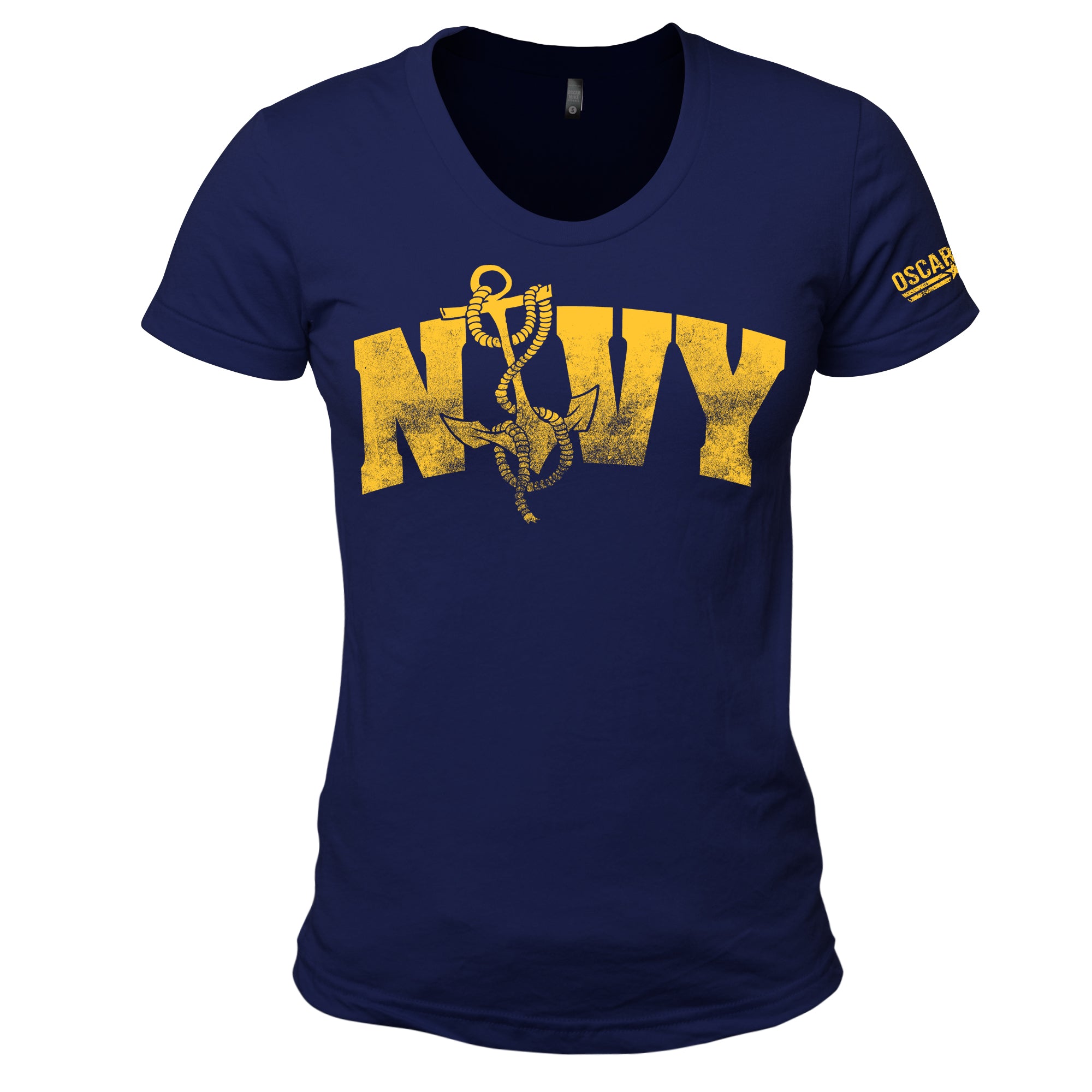 Women's Navy Anchor Tee